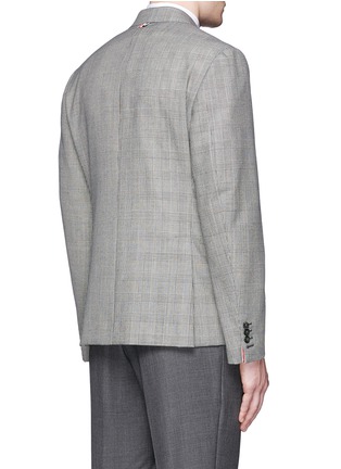 Back View - Click To Enlarge - THOM BROWNE  - Glen plaid and houndstooth wool blazer