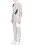 Figure View - Click To Enlarge - THOM BROWNE  - Fish patchwork jersey T-shirt