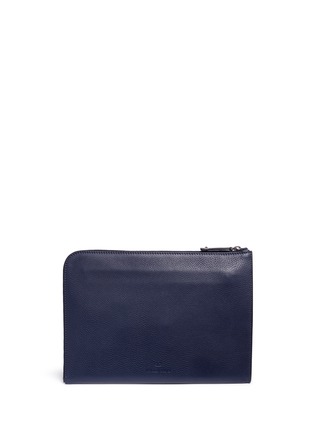 Back View - Click To Enlarge - VALENTINO GARAVANI - 'Rockstud' leather zip pouch