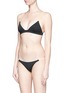 Figure View - Click To Enlarge - SOLID & STRIPED - 'The Morgan' solid triangle bikini top