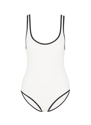 Main View - Click To Enlarge - SOLID & STRIPED - 'The Anne-Marie' low back swimsuit