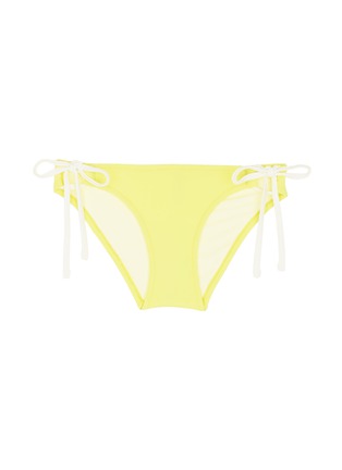 Main View - Click To Enlarge - SOLID & STRIPED - 'The Lily' solid bikini tie bottoms