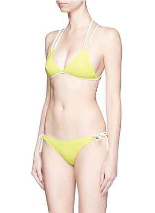 Figure View - Click To Enlarge - SOLID & STRIPED - 'The Lily' solid bikini tie bottoms