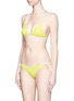 Figure View - Click To Enlarge - SOLID & STRIPED - 'The Lily' solid bikini tie bottoms