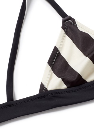 Detail View - Click To Enlarge - SOLID & STRIPED - 'The Morgan' stripe triangle bikini top