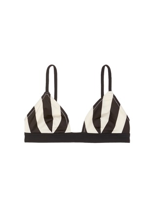 Main View - Click To Enlarge - SOLID & STRIPED - 'The Morgan' stripe triangle bikini top
