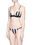 Figure View - Click To Enlarge - SOLID & STRIPED - 'The Morgan' stripe triangle bikini top