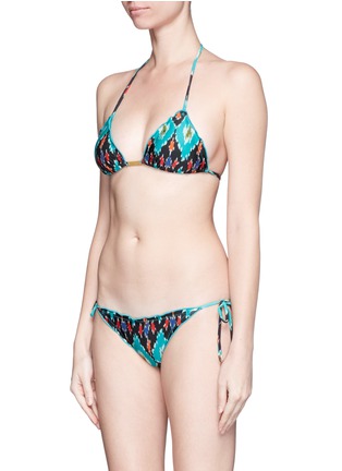 Figure View - Click To Enlarge - VIX - 'Rumis Ripple' ikat print triangle bikini top