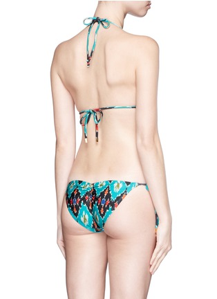 Back View - Click To Enlarge - VIX - 'Rumis Ripple' ikat print tie bikini bottom