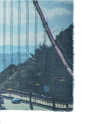 Detail View - Click To Enlarge - TILO - 'Bridge' print modal-cashmere scarf