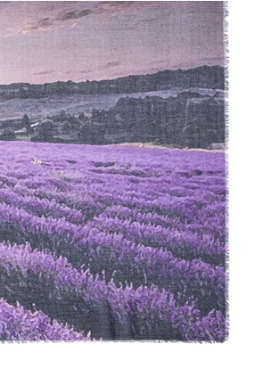 Detail View - Click To Enlarge - TILO - 'Lavender Fields' print modal-cashmere scarf