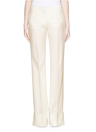 Main View - Click To Enlarge - STELLA MCCARTNEY - Wool-mohair wide leg flare pants