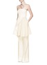 Figure View - Click To Enlarge - STELLA MCCARTNEY - Wool-mohair wide leg flare pants