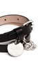 Detail View - Click To Enlarge - ALEXANDER MCQUEEN - Skull charm double wrap leather bracelet