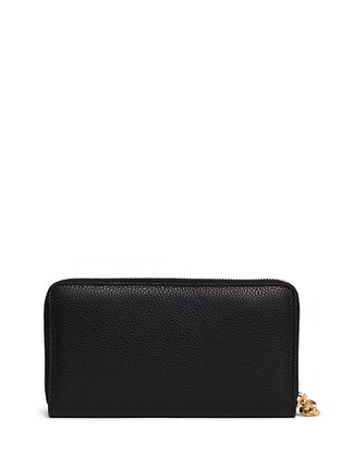 Figure View - Click To Enlarge - ALEXANDER MCQUEEN - Skull charm leather continental wallet