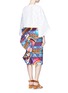 Figure View - Click To Enlarge - STELLA JEAN - 'Buyer' ruffle back ikat print cotton tube skirt