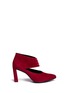 Main View - Click To Enlarge - CLERGERIE - 'Quadra' suede lace-up pumps