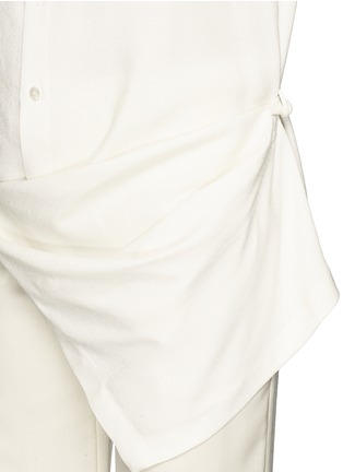 Detail View - Click To Enlarge - STELLA MCCARTNEY - Asymmetric hem crepe shirt