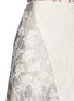 Detail View - Click To Enlarge - STELLA MCCARTNEY - Metallic floral brocade asymmetric hem crepe skirt