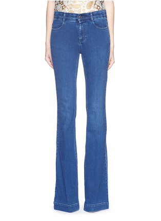 Main View - Click To Enlarge - STELLA MCCARTNEY - '70's Flare' slim stretch jeans
