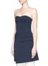 Front View - Click To Enlarge - STELLA MCCARTNEY - Wrap skirt wool dress