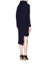 Back View - Click To Enlarge - STELLA MCCARTNEY - Cutout front Fisherman's Rib sweater