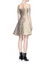 Back View - Click To Enlarge - STELLA MCCARTNEY - 'Edele' metallic paisley jacquard off-shoulder dress
