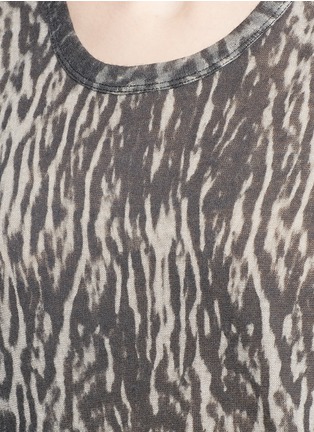 Detail View - Click To Enlarge - HAIDER ACKERMANN - Leopard print wool blend tank top