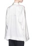 Back View - Click To Enlarge - HAIDER ACKERMANN - Scarf tie silk charmeuse top