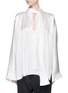 Main View - Click To Enlarge - HAIDER ACKERMANN - Scarf tie silk charmeuse top