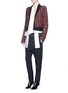 Figure View - Click To Enlarge - HAIDER ACKERMANN - Scarf tie silk charmeuse top