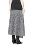 Back View - Click To Enlarge - HAIDER ACKERMANN - Checkerboard pattern wool blend plissé skirt