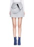 Main View - Click To Enlarge - MSGM - Sash front scuba jersey skirt