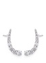 Main View - Click To Enlarge - CZ BY KENNETH JAY LANE - Cubic zirconia crescent ear cuffs