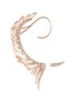 Main View - Click To Enlarge - CRISTINAORTIZ - Diamond 9k rose gold mismatched wing ear cuff