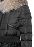 Detail View - Click To Enlarge - MONCLER - Sully' fox fur trim flare nylon down jacket