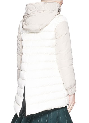 Back View - Click To Enlarge - MONCLER - 'Rozes' detachable hood down jacket