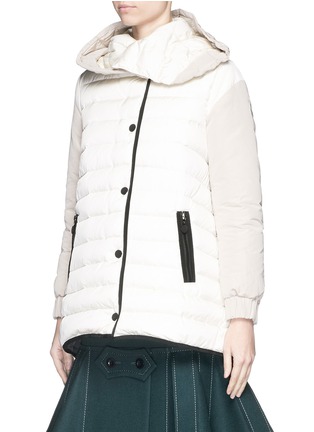 Front View - Click To Enlarge - MONCLER - 'Rozes' detachable hood down jacket