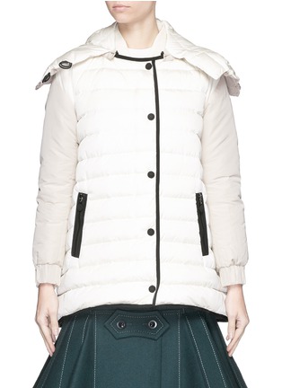 Main View - Click To Enlarge - MONCLER - 'Rozes' detachable hood down jacket