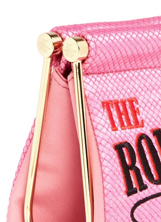 Detail View - Click To Enlarge - CHARLOTTE OLYMPIA - 'Round Up Maggie' magazine embroidery clutch