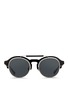 Main View - Click To Enlarge - KRIS VAN ASSCHE - x Linda Farrow round half acetate frame sunglasses