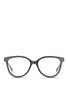 Main View - Click To Enlarge - KRIS VAN ASSCHE - x Linda Farrow oversize round D-frame acetate optical glasses