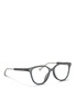 Figure View - Click To Enlarge - KRIS VAN ASSCHE - x Linda Farrow oversize round D-frame acetate optical glasses