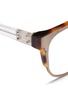 Detail View - Click To Enlarge - KRIS VAN ASSCHE - x Linda Farrow oversize wire D-frame optical glasses