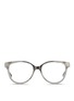 Main View - Click To Enlarge - KRIS VAN ASSCHE - x Linda Farrow oversize round D-frame acetate optical glasses