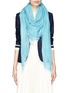 Figure View - Click To Enlarge - FRANCO FERRARI - Woven cotton-cashmere scarf