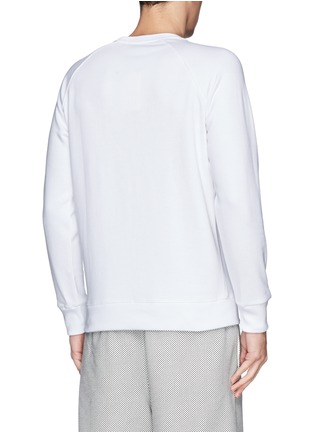 Back View - Click To Enlarge - MAISON KITSUNÉ - Fox embroidery cotton sweatshirt