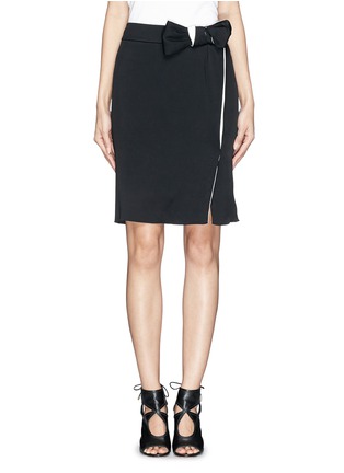 Main View - Click To Enlarge - LANVIN - Contrast bow straight skirt