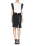 Figure View - Click To Enlarge - LANVIN - Contrast bow straight skirt
