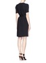 Back View - Click To Enlarge - LANVIN - Colourblock belted crepe dress